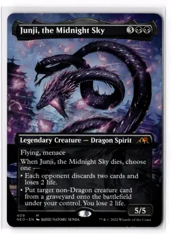 Junji, the Midnight Sky (Borderless) 409 Kamigawa: Neon Dynasty Normal NM - Image 1