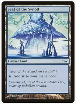 Seat of the Synod MTG Alter/Altered Art Artifact Land - Image 3