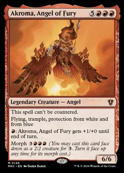 MTG Akroma, Angel of Fury ** Murders at Karlov Manor Commander ** English - Image 1
