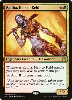 MTG Radha, Heir to Keld ** Duel Decks: Mind vs. Might ** English - Image 1