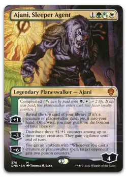 Ajani, Sleeper Agent (376) #376 (NM) Dominaria United DMU Magic MTG - Image 1