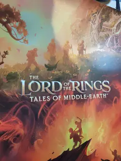 MTG Magic LORD OF RINGS LOTR 23 FELLOWSHIP Store Promotional FOIL Poster 24"x18" - Image 2