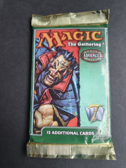 MTG 7th EDITION BOOSTER PACK MINT FACTORY SEALED JOKER WARRIOR ARTWORK ENGLISH - Image 1
