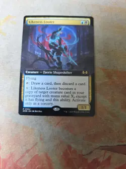 Likeness Looter Extended Art Commander Wilds Of Eldraine MTG NM - Image 1
