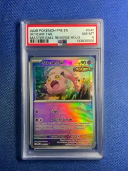 2025 POKEMON PRE EN-PRISMATIC EVOLUTIONS #042 SCREAM TAIL PSA 8 - Image 1