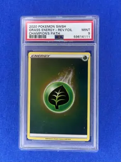 2020 Pokemon Grass Energy Champions Path Reverse Holo PSA 9 - Image 1