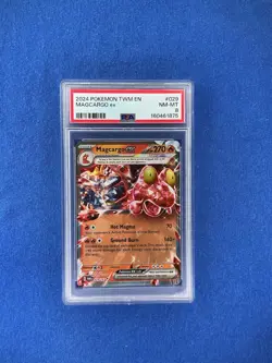 2024 Pokemon Twilight Masquerade Magcargo ex PSA 8 - Image 1