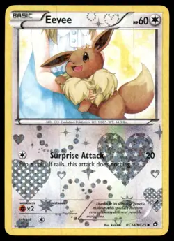 Eevee RC14/RC25 Holo Legendary Treasures: Radiant Collection Pokemon Holo NM - Image 1