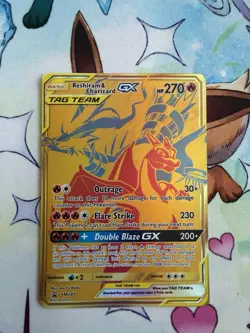 Pokemon TCG TAG TEAM GX Promo 2-Card Lot: Reshiram/Charizard, Pikachu/Zekrom - Image 2