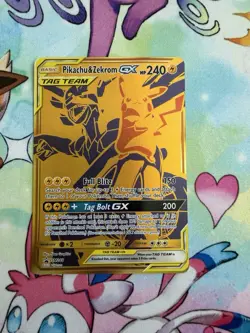 Pokemon TCG TAG TEAM GX Promo 2-Card Lot: Reshiram/Charizard, Pikachu/Zekrom - Image 3