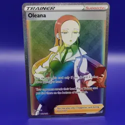 Pokemon TCG Oleana 202/192 SWSH02 Secret Rare Full Art Holo EN - Image 1