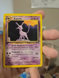 Pokemon Espeon 20/75 Neo Discovery Rare 1st Edition Eng - Image 1