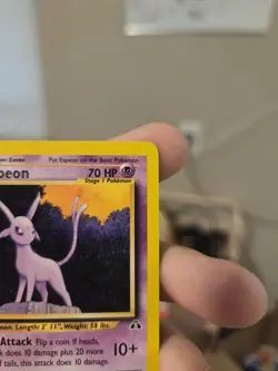 Pokemon Espeon 20/75 Neo Discovery Rare 1st Edition Eng - Image 4