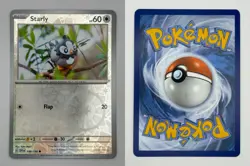 Starly 148/198 Common Scarlet & Violet Pokemon Reverse Holo Lightly Played - Image 1