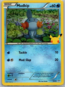 MUDKIP 019/025 PROMO MCDONALD'S 25TH ANNIVERSARY HOLO PROMOS POKEMON NEAR MINT - Image 1