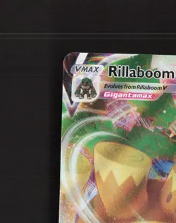 Rillaboom VMAX 023/264 Fusion Strike Ultra Rare Holo Pokemon Card NM - Image 3