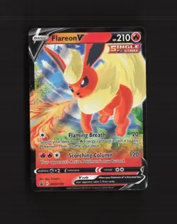 Flareon V SWSH149 Sword & Shield Black Star Promo Holo Pokemon Card NM - Image 1