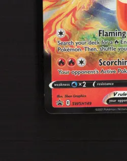 Flareon V SWSH149 Sword & Shield Black Star Promo Holo Pokemon Card NM - Image 5