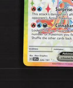 Tatsugiri ex 226/191 Surging Sparks Full Art Ultra Rare Holo Pokemon Card NM - Image 5