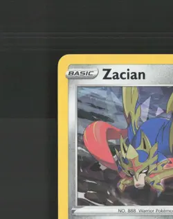 Zacian 139/192 Rebel Clash Cracked Ice Holo Rare Pokemon Card NM - Image 3