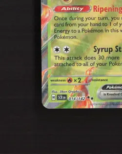 Hydrapple ex 014/142 Stellar Crown Ultra Rare Holo Pokemon Card MP - Image 5