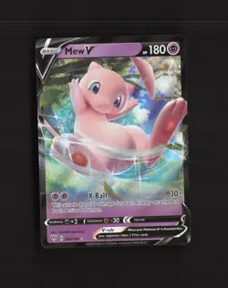 Mew V 069/189 Darkness Ablaze Ultra Rare Holo Pokemon Card LP - Image 1