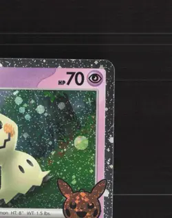 Mimikyu 037/091 Paldean Fates Cosmos Holo Rare Holo Stamped Pokemon Card NM - Image 4