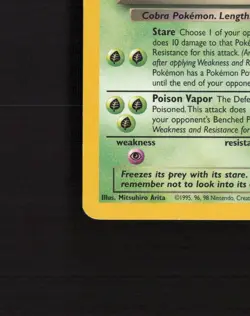 Dark Arbok 19/82 Team Rocket Stamped Rare Pokemon Card LP+ - Image 5