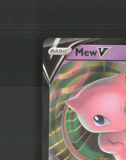 Mew V 113/264 Fusion Strike Ultra Rare Holo Pokemon Card MP - Image 3