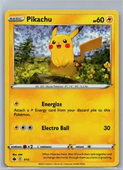 PIKACHU 007/015 HOLO PROMO MCDONALD'S PROMOS 2022 POKEMON HOLO LIGHTLY PLAYED - Image 1