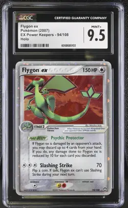 CGC 9.5 MINT+ Flygon ex 2007 EX Power Keepers 94/108 Holo Pokemon Card - Image 1