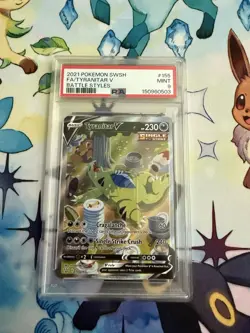 Pokemon TCG PSA 9 2021 Battle Styles Tyranitar V 155/163 Alt Full Art Holo - Image 1