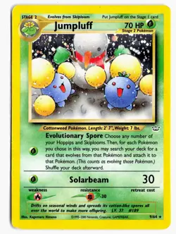 Jumpluff 9/64 Rare Neo Revelation Pokemon Unlimited Holo MP - Image 1