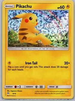 PIKACHU 006/012 HOLO PROMO MCDONALD'S PROMOS 2019 POKEMON HOLO LIGHTLY PLAYED - Image 1