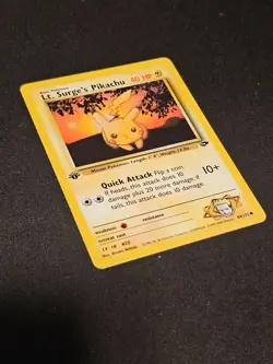 Pokemon TCG Lt. Surge's Pikachu 84 Gym Challenge 1st ed Near Mint (non-holo) - Image 2