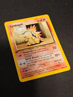 Pokemon TCG Cyndaquil 57 Neo Genesis 1st Edition Mint Near Mint (non-holo) - Image 2