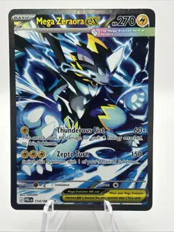 Pokemon Mega Zeraora ex 114/084 Me05: Pitch Black SIR NEAR MINT! - Image 1