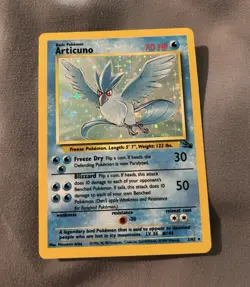Pokemon TCG Articuno 2/62 Fossil Holo Rare - Image 1