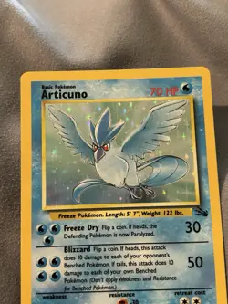 Pokemon TCG Articuno 2/62 Fossil Holo Rare - Image 3