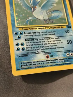 Pokemon TCG Articuno 2/62 Fossil Holo Rare - Image 4