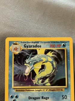 Pokemon TCG Gyarados 6/102 Base Set Holo Rare Unlimited WOTC - Image 3