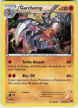 Garchomp 70/122 Holo Rare BREAKpoint Pokemon Holo LP - Image 2
