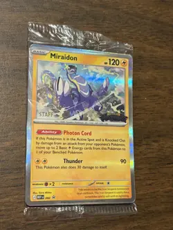 Pokemon Pitch Black set of all 4 STAFF PROMOS - sealed! - Image 1