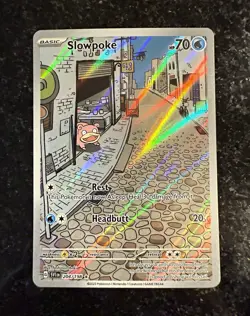 Slowpoke 204/198 Illustration Rare Scarlet & Violet Pokemon Holo Near Mint ENG - Image 1