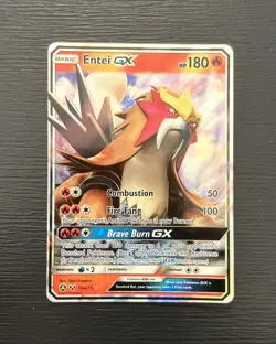 Pokemon TCG Entei GX 10a/73 SM Shining Legends Alternate Art LP - Image 1