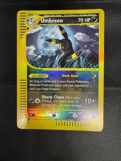 Pokemon TCG Umbreon Reverse Holo Rare 32/144 Skyridge 2003 - Image 1