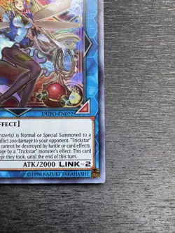 YuGiOh! Trickstar Holly Angel DUPO - Error Misprint Name Shift 1st Ed Near Mint - Image 5