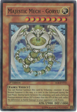 Yu-Gi-Oh! Majestic Mech - Goryu (NM) 1st edition Super Rare EOJ-EN016 - Image 1