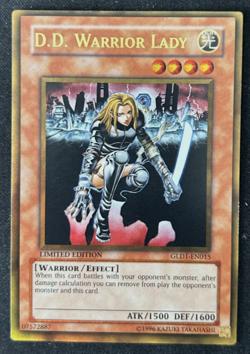 D.D. Warrior Lady GLD1-EN015 (LP) Gold Rare Limited Edition - Image 1