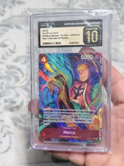 One Piece Marco Full Art OP02-018 R Alternative Art, CGC Pristine 10 - Image 1